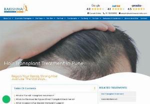 Hair Transplant in Pune | Hair Transplant Clinic in Pune - Hair Transplant in Pune - Uncontrolled hair loss and baldness are a concern for over 60% of men and 50% of women around the world. Hair loss affects all genders almost similarly and is known to cause severe psychological and behavioral changes due to the distress and embarrassment it creates. It is usually a genetic, hormonal, autoimmune, or stress-related effect that ends up giving you a prematurely aged look. 