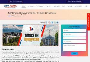 Study MBBS in Kyrgystan - Searching for expert guidance on pursuing MBBS in Kyrgyzstan? Our consultancy offers comprehensive services to assist you navigate the admission process, choose the right university, and make informed decisions about your future. Reach us today to figure out how we can help you in accomplishing your scholar and vocation objectives. 