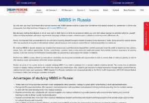 Study MBBS in Russia - Searching for expert guidance on pursuing MBBS in Kyrgyzstan? Our consultancy offers comprehensive services to assist you navigate Looking for expert guidance on pursuing MBBS in Russia? Our consultancy offers comprehensive services to help you navigate the admission process, choose the right university, and make informed decisions about your future. Contact us today to learn how we can assist you in achieving your academic and career goals.