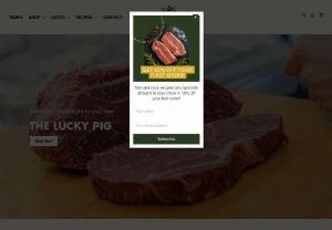 Premium Melbourne Butchers - The Lucky Pig is a premium Melbourne butcher offering locally sourced, ethically raised meat products. With a focus on quality and transparency, our diverse selection of premium cuts includes beef, pork, lamb, chicken, and specialty items. Shop online and experience the taste of premium quality meat, delivered to your doorstep.
