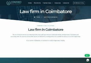 Law Firm In Coimbatore | Best Law Firm In Coimbatore - Confideo Legal Solutions law firm in Coimbatore, our goal is to provide legal services that are affordable and accessible to anyone needing our help.	