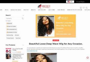 Beautiful Loose Deep Wave Wig for Any Occasion. - A loose deep wave wig is a type of wig that has a deep wave pattern that is looser and more natural-looking than a regular deep wave wig.