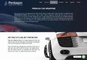 Premium Car Wraps | Best Car Vinyl Wrap Dubai | Pentagon Solutions - PENTAGON SOLUTIONS is a premium car wrap and car vinyl wrap company that provides the highest level of service. Our car wraps are made from the highest grade materials and are designed to last, our wraps are made to last and can be removed without any damage to the underlying paint. We offer a wide selection of car wraps, car paints, paint protection film (PPF), vinyl wrap installation, and vinyl car protection in Dubai, Car Wraps and Car Stickers are the best way to make your car look...