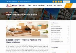 Book Now Best Packers and Movers In Pune | Expert Delivery - Looking for packers and movers in Pune? Expert Delivery is a trusted packers and movers company in Pune. We specialize in packing, loading, transportation, unloading, and unpacking of household goods, office equipment, and other items. With a team of experienced professionals and advanced packing techniques, we ensure the safe and timely delivery of your goods. Contact us for a stress-free move.
