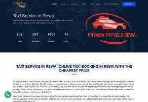Taxi Service In Rewa- Shyama Tour & Travels  - Are you searching for a taxi service in Rewa for your personal trip? We provide a large range of affordable car rentals in all styles and sizes, whether you're traveling to Rewa for business, for fun, or with the family. You may find the most cost-effective Rewa car rental options here with the most recent discounts.