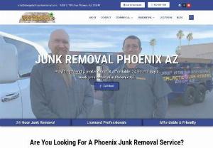 Junk Removal Phoenix AZ - Intergalactic Junk Removal - We here at Intergalactic Junk Removal are committed to becoming the go-to junk removal service in Phoenix, AZ. Outta Space? Call us today. We take your trash out of your world! 