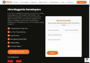 Hire Certified Magento Developers | Magneto Programmers - Get custom Magento development services from our certified Magento developers. Our team can help you with eCommerce store design, custom module development, theme integration, and more. Take your business to the next level with our reliable and cost-effective Magento