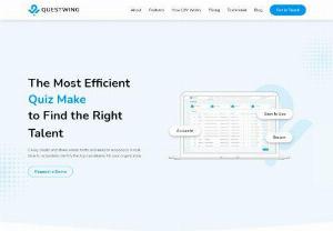 Quiz Maker & Test Generator | Online Quiz Maker | QuestWing - With QuestWing: an online quiz maker, create quizzes, tests, assessments in seconds; analyze candidate performance & select the best talent for the organization