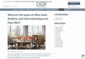 What are the types of office desk dividers - Do you ever find it difficult to concentrate at work due to distractions around you? Are you tired of feeling like you have no privacy in an open-plan office environment? If so, office desk dividers might be the solution youre looking for.