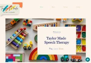 Taylor Made Speech Therapy - At Taylor Made Speech Therapy, we're committed to providing high-quality speech therapy services that fit into your life - no matter where you are. With our convenient telehealth services, you can access personalized, one-on-one speech therapy from the comfort of your own home. Let us help you reach your speech and language goals - Taylor Made Speech Therapy is here for you!