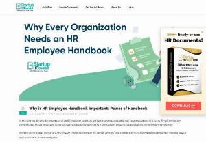 Why is HR Employee Handbook Important: Power of Handbook - An employee handbook is an important document that provides employee guidelines and expectations. It serves as a reference guide and communication tool, ensuring clarity and consistency in the workplace. The handbook promotes legal compliance, establishes fair treatment, and fosters a positive work environment. 