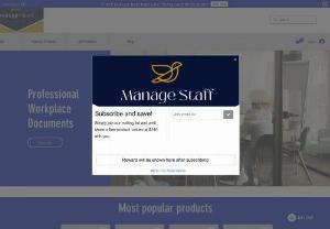 Manage Staff - Professional workplace documents, for use with managing your staff.