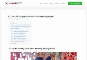 10 Tips for Finding the Perfect Wedding Photographer - Your wedding day is one of the most important days of your life, and finding the perfect photographer to capture those moments is crucial. Here are 10 tips to help you find the perfect wedding photographer for your special day.