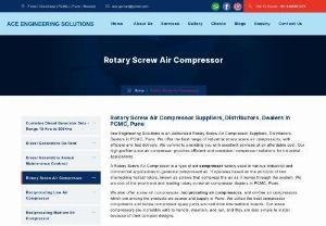 Rotary Screw Air Compressor in Pune | Rotary Screw Air Compressor Dealers, Suppliers in PCMC, Pune - Rotary Screw Air Compressors in Pune, Rotary Screw Air Compressor Dealers, Suppliers in Pune, PCMC is offered by Ace Engineering Solutions. Get details of Rotary Screw Air Compressors in Pune.