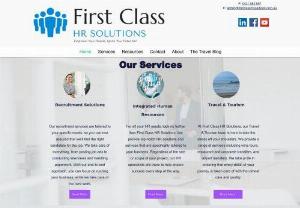 First Class HR Solutions - A boutique Human Resources + L&D Consulting business that tailors services to help your business grow! We specialise in; - Generalist Human Resources - Recruitment Solutions - Performance Management / Staff Retention Programs - Work, Health & Safety - Business Consulting - Learning & Development / Staff Training Programs - Resume and Cover Letter Services