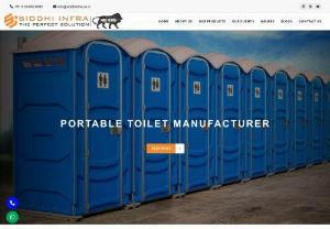 Portable Toilet Manufacturers & Suppliers in Ahmedabad, India - Siddhi Infra, a well-known and reputable company based in Ahmedabad, Gandhinagar, India, specializes in manufacturing and supplying portable toilets, portable cabins, and mobile toilets with tanks. Our wide range of products caters to various needs and requirements, providing a comfortable and hygienic solution for temporary or permanent use.