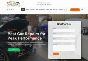 Car Repair Service & Auto Repair Garage In Dubai - Quick Service Auto Repairing LLC - We are the best Auto Repairing Garage & Workshop in Al Quoz, Dubai. We specialize in Oil Changes, Car Engine Repair, Car Repair, and Car Maintenance Services.