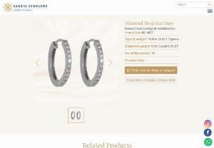 Diamond Hoop Earrings For Women - Sakshi Jewelers - Shopping for diamond hoop earrings at Sakshi Jewelers is a seamless experience. Their online platform provides detailed product descriptions and high-resolution images, allowing customers to explore the designs and make an informed choice. They also offer personalized assistance through their customer support team, ensuring that any queries or concerns are promptly addressed.