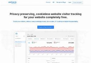 Unrive.io - Free no cookie visitor website tracking For your website or blog.  - A free visitor tracking service for your website or blog which is GDPR, CCPA and PECR compliant, by using cookie-free tracking.
