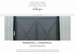 Modern Garage Doors of Georgia | Service & Installation - Offering service and installation for residential and commercial garage doors across north Georgia. We offer modern farmhouse and contemporary styles as well as Noke (TM) doors for self-storage applications. Motor Replacement. Track Repair. Broken Spring Replacement. Door Replacement.