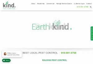 Kind Pest Control - At Kind Pest Control, we take an environmentally kind approach to pest control services. We are happy to provide services to take care of a range of pest problems including, but not limited to, spiders, ants, beetles, cockroaches, rodents, and termites.
|| Address: 6516 Old Wake Forest Rd, Raleigh, NC 27616, USA
|| Phone: 919-981-9798
