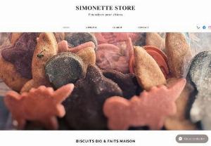 Simonette store - Biscuits for organic and homemade dogs. Online sales throughout France or free withdrawal on the Cte d'Azur.