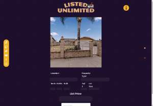 Listed Unlimited - Listed Unlimited is a game developed by Tanner where you guess the list price of real-time MLS listings in the US. 