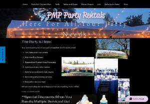 PMP Party Rentals - We provide party services for small to mid-size events. From birthdays, graduations to small weddings. We have tents, tables, chairs and decor for rent. We also provide party planning services and offer sales on party favors, graduation leis and crowns. Anything your party needs, we can help!