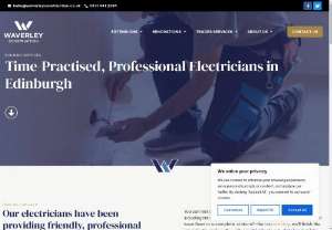 Electrician Edinburgh - Professional Electricians Near Me - Waverley Construction's electricians are experienced, fully trained and professional NICEIC approved contractors. Our electricians are available for all jobs, large and small. From installing new sockets to rewiring your home, we can help you. We serve customers in Edinburgh, Fife and throughout the Lothians. 