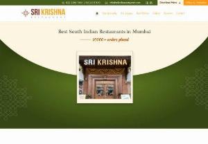 Best South Indian Restaurant in Mumbai - Sri Krishna South Indian Restaurant is an ideal place for breakfast, lunch, and dinner. The restaurant's proximity to several business districts and tourist attractions makes it a convenient choice for those looking to have a quick and satisfying meal. The restaurant serves an extensive menu of vegetarian and Jain dishes, making it a perfect choice for vegetarians and Jains. The restaurant is known for its prompt service, and the staff is friendly and welcoming, making the...