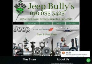 Jeep Bullys | jeep spares | South Africa - At Jeep Bully's we specialize in Jeep Spares, Chrysler Spares and Dodge Spares.  Jeep Bully's sells New and Used parts for all models of these brands as well as other brands and models.