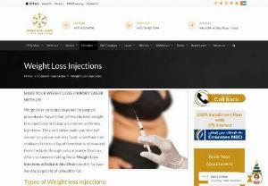 Weight Loss Injections in Dubai, Abu Dhabi & Sharjah | Lipotropic - Weight loss no longer depends on surgical procedures. Royal Clinic offers the best weight loss injections in Dubai; also known as fitness injections. They will either make you feel full sooner so you can eat less food, or perhaps turn stubborn fat into a liquid form that is eliminated from the body through natural waste. Doctors often recommend taking this injection weekly for two months to get rid of unhealthy fat.