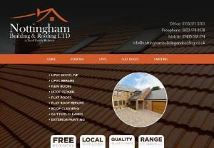 Roofing & UPVC Roofline Services | Nottingham Building & Roofing Ltd | - Providing information and contact details about Nottingham building & roofing ltd