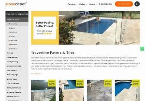 Travertine Pavers & Travertine Tiles Suppliers Sydney, Brisbane | Stone Depot - The subtle silver and grey tones, which foster a sense of harmony and peace, make Silver Travertine famous. This magnificent natural stone has a remarkable variety of patterns and textures that are one-of-a-kind because it was naturally produced over thousands of years by the buildup of minerals. Each piece of Silver Travertine has unique veining and colour variations, giving any project a sense of uniqueness and character.
