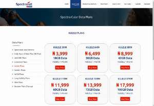 Spectranet is one of the best internet service providers in Nigeria. - Spectranet offers the best internet data plans in Nigeria among other internet service providers.