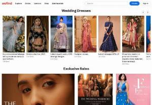 Wedding Dresses, Bridal Lehenga, Sareees, Bridal Wear - wefind - Explore ideas and inspiration for bridal wear, wedding wear, and party wear for women like bridal lehengas, wedding dresses, bridal sarees, wedding gowns, and more. Discover wedding dresses & find your bridal dresses today.