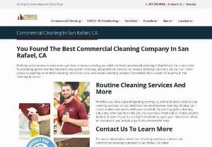 commercial cleaning in San Rafael, CA - Stratus Building Solutions offers exceptional commercial cleaning services that go above and beyond to meet the needs of the businesses we serve. Contact us to learn more about our customizable services and to discuss your businesss cleaning needs.