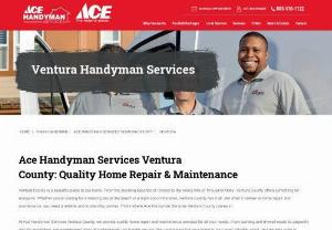 handyman jobs in Ventura - Rely on Ace Handyman Services for home remodeling and handyman services. Plumbing and Electrical Work, Carpentry and Fence Installation are some of the services we offer.