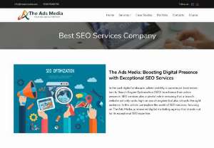 Best SEO Company in Delhi | Best SEO Agency | SEO Services - The Ads Media is the best SEO Company in Delhi, We utilize the best tools on the web to perform SEO on your site...