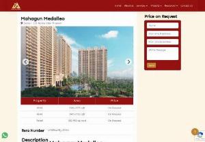 Investor Arena | Mahagun Medalleo - Mahagun Medalleo is a notable part of the M collection of Mahagun. Located in a prime location in Sector 107, Noida, Mahagun Medalleo has 6 towers with 29 floors.