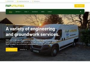F&P Utilities Southampton - Utilities Company in Southampton offers a variety of engineering & groundworks services including civil engineering, tarmac, excavation & more.