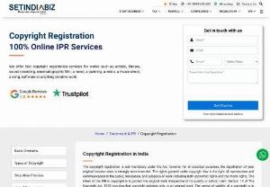Copyright Registration in India - We offer fast copyright registration process in India. We have dedicated team for online copyright registration in India. Easy procedure at low fees. Contact us.