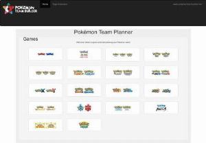 Pokemon Team Builder - You can create a strong team to fight against your opponent in the game by using the tool named Pokemon Team Builder.