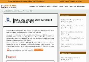 BSSC CGL Syllabus and Exam Pattern 2023, Complete - The Bihar Staff Selection Commission, in their official notification, has released the detailed BSSC CGL Syllabus and Exam Pattern along with the marking scheme, marks distributions, and other details. BSSC has announced 2187 vacancies for different positions. The aspirants who are going to appear for the upcoming Bihar SSC CGL Examination should be well aware of the exam pattern and the complete syllabus. In this article, we have discussed the complete BSSC CGL Syllabus 2023 for your...