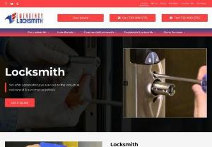 Emergency Locksmith - Locksmith Denver - Emergency Locksmith serves Colorado with full locksmith solutions. We solve locksmith problems such as vehicle lockouts, car lockouts, security door locksmiths, home lockouts, replacement keys, ignition switch replacement, file cabinet replacement keys, window security bar, lock change, changing locks on new houses, master keying, safe locksmith, rekey locks, mortise lock replacement, and sliding door locksmith. Were your trusted source for car, commercial, and residential locksmith needs.