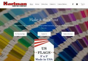 Hartman Printing Co. - Full service printer who also specializes in Vehicle Lettering, Garment Screen Printing and Outdoor Signs