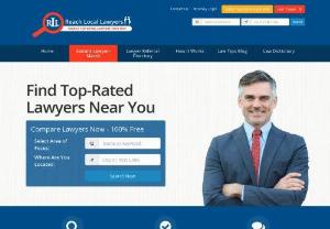 Reach Local Lawyers - Over 168,000 lawyers are in this free lawyer directory service.  Prospective clients can search for attorneys, read reviews and compare lawyers.  