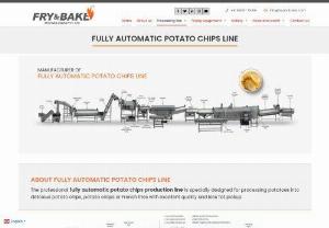 FULLY AUTOMATIC POTATO CHIPS LINE-Fry And Bake Technologies Pvt. Ltd. - ABOUT FULLY AUTOMATIC POTATO CHIPS LINE The professional fully automatic potato chips production line is specially designed for processing potatoes into delicious potato chips, potato crisps or French fries with excellent quality and less fat pickup.  ABOUT THIS MACHINE The professional semi automatic potato chips line is specially designed for processing potatoes into delicious potato chips, potato crisps or French fries with excellent quality and less fat pickup. Innovative Design Our...