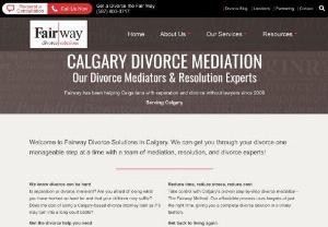 Fairway Divorce Solutions - Calgary Centre - Fairway Divorce has been providing expert mediation divorce services since 2006. We specialize in property division, co-parenting plans, child custody and separation agreement drafting. Fairways step-by-step Independently Negotiated Resolution mediation process asks the hard questions and coaches you through the tough decisions  turning divorce argument into divorce agreement.