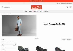 Affordable Men's Sandals under 500 Rupees - Walkaroo's budget-friendly collection of men's sandals under 500. Experience unmatched comfort and superior quality in every pair. From beach getaways to casual outings, our sandals blend style and value seamlessly. Embrace summer confidently with Walkaroo's stylish and affordable options. Shop our men's sandals under 500 today, ensuring your feet receive the comfort they deserve without straining your budget.